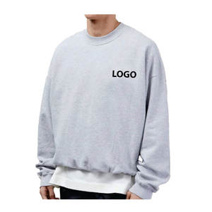 เสื้อสเวตเตอร์ของผู้ชายผ้าฝ้ายผสมแบบสวมหัวคอกลมเสื้อสเวตเชิ้ตฝรั่งเศสเทอร์รี่ใส่ได้ทั้งชายและหญิงพิมพ์โลโก้สไตล์ลำลอง - Product Image 2