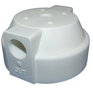 Carcasa de Filtro de Agua para Exteriores Estándar HE Blanca de 10 Pulgadas, Piezas de Plástico Manuales - Product Image 3