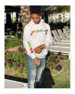 Survêtement en polyester pour hommes Ensemble de jogging survêtement personnalisé Ensemble de jogging piste vierge marque privée Ensemble de survêtement pantalon de survêtement et sweat à capuche pour hommes - Product Image 1