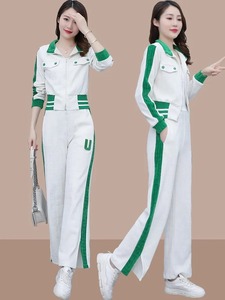 Chất Lượng Cao Cấp Set Cho Phụ Nữ Mùa Thu Quần Áo Giản Dị Dài Tay Áo Không Tay Trùm Đầu Top Với Phù Hợp Với Quần Phù Hợp Với Thể Thao - Product Image 5