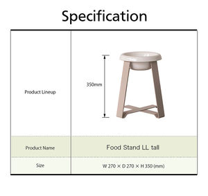 Pecolo Eco-Friendly <b>Tilted</b> Ceramic Pet Feeder Stand for <b>Cats</b> & Dogs Durable Portable Indoor Use - Product Image 5