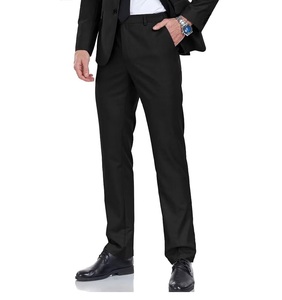 Pantalon habillé pour hommes de couleur unie séchage rapide Stretch décontracté bureau affaires vêtements d'extérieur hommes pantalons habillés Logo personnalisé - Product Image 5