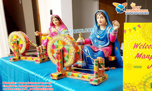 Hindu đám cưới Bảng trang trí FRP voi voi tượng cho đám cưới Bảng trang trí truyền thống đám cưới Bảng trang trí nội thất voi - Product Image 5