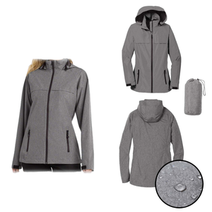 Veste de pluie matelassée unisexe légère et imperméable à capuche pour activités de plein air, randonnée, usage décontracté et hiver, teinte en pièce, non tissée - Product Image 5