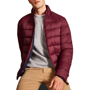 Veste d'hiver matelassée à col montant en toile tendance pour hommes, style streetwear, avec logo personnalisé, haute qualité, nouveau design - Product Image 4