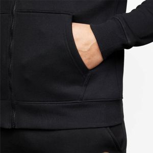 En gros Usine Noir Épais Tissu Lourd 320gsm 100% coton Personnalisé Full Zip Up Strass Transfert Logo Hoodie Hommes Et Wome - Product Image 4