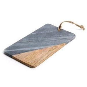 Banswara เขียงไม้อะคาเซียหินอ่อนสีขาวใช้กับเขียงหั่นชีส - Product Image 5
