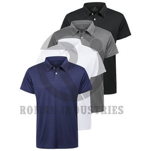 Polos de golf para hombre, de secado rápido, que absorbe la humedad, polos para hombre, camiseta de golf con cuello informal atlética - Product Image 3
