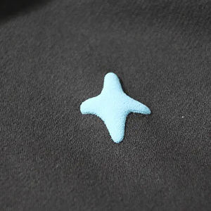 Sweat à capuche à impression bouffante personnalisée pour hommes, sweat à capuche court d'hiver, impression de mousse 3D solide et brute, bord coupé, sweats lourds - Product Image 5