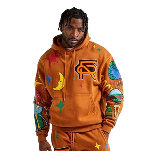 Men Heavyweight French Terry 3D Puff Print <b>Tracksuit</b> Flared Stacked Sweatpants and Hoodie Set <b>Tracksuits</b> <b>for</b> Men - Product Image 4