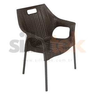 Chaise Best Star en rotin moderne pour salon, fabriquée en Turquie, pour l'ameublement de la maison - Product Image 3