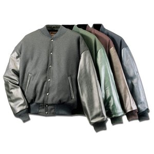 Veste universitaire en cuir/laine de qualité supérieure pour hommes Vestes universitaires Letterman pour garçons XS-5XL - Product Image 5
