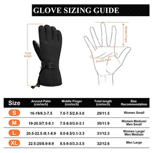 Gants de ski de sport coupe-vent de meilleure performance avec fonction d'écran tactile Gants de ski d'hiver imperméables en polyester - Product Image 6