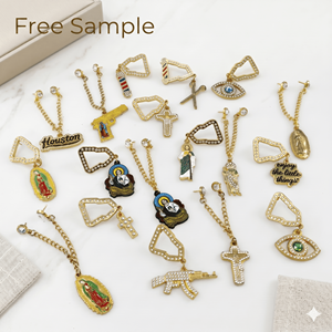 En stock, faible MOQ, broche en métal florale mexicaine pour la décoration de casquettes snapback et de vestes en jean - Product Image 2