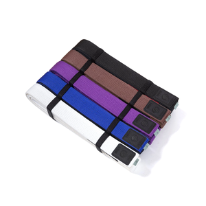 Cinturón de Karate con Logotipo Personalizado, Artes Marciales, 100% Algodón, 100g, Unisex, Marrón, Rojo, Negro, Azul, Morado, para Bebés y Niños Pequeños, BRIGHT WAY - Product Image 1