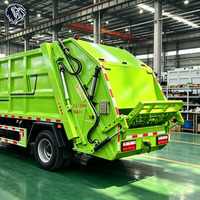Camion compacteur à chargement arrière 4x2, camion compacteur de déchets, véhicule de collecte des ordures pour l'assainissement des communautés résidentielles