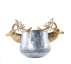Beverage Storage Luxury Hammered Ice Bucket With Tumbler Holders <b>End</b> Premium Quality <b>Bar</b> Accessories Hot Selling - Product Image 2