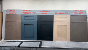 ตู้ไม้เนื้อแข็งมัลติฟังก์ชั่นดีไซน์ยุโรปที่ทันสมัยพร้อมตู้ลิ้นชักเคลือบผิวด้าน - Product Image 5