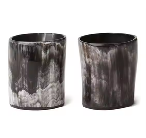 ถ้วยฮอร์นงานฝีมือรูปพระจันทร์เสี้ยวเหมาะสำหรับเครื่องดื่มร้อนและเย็นโดยงานฝีมือเสี้ยว - Product Image 1