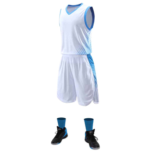 Maillots de basket-ball pour hommes Tenue universitaire pour jeunes Uniformes de basket-ball Kit de sport Maillots Shorts Vêtements respirants personnalisés - Product Image 2