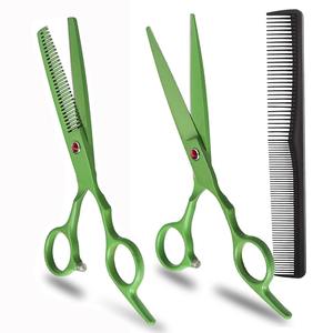 Tijeras Profesionales para Adelgazar el Cabello y Tijeras de Peluquería - Kit de Corte de Cabello Resistente Apto para Uso en el Hogar y en Salones de Belleza, Adelgazamiento y Texturización - Product Image 1