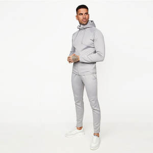 Custom Winter Unisex Streetwear Chándal para los hombres de gran tamaño Puff Imprimir 100% algodón Sudadera con capucha y pantalones conjunto - Product Image 3