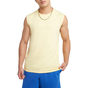 Camiseta sin mangas para hombre al por mayor, jersey de talla grande de algodón, camiseta sin mangas transpirable de secado rápido, camiseta sin mangas cómoda para hombre, servicio OEM - Product Image 6