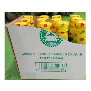 Certificado Halal 200g Botella de PET Salsa de Chile verde con ajo y tomate Condimento picante en caja y bolsita Embalaje - Product Image 4