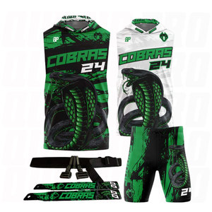 Ensemble complet de tenue de flag football 7v7, kit de sublimation complet, maillots domicile et extérieur, shorts, ceinture de flag, système de vêtements de sport - Product Image 1