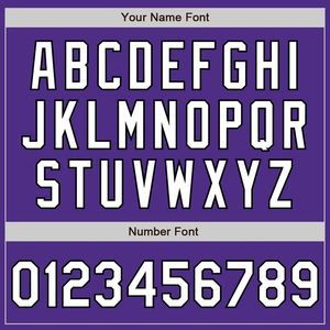 เสื้อเจอร์ซีย์สีม่วงสีขาวพิมพ์ชื่อเสื้อเบสบอลมีกระดุม2ปุ่มเสื้อเจอร์ซีย์ออกแบบได้ตามต้องการ - Product Image 5