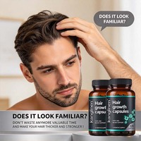 Vitamines de croissance capillaire de haute qualité OEM pour hommes, complément de biotine pour la croissance des cheveux, extrait de biotine pour une peau éclatante