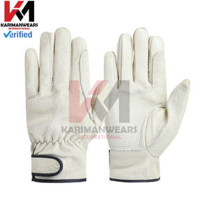 Gants de travail en cuir de vachette de qualité supérieure Gants de sécurité résistants à l'usure pour travailleurs Soudage Jardinage Construction Moto - Product Image 4