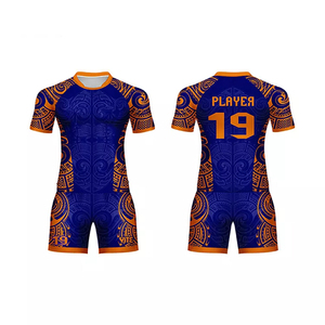 Uniforme de rugby de poliéster 100% personalizado con logotipo de equipo personalizado Uniforme de rugby recién llegado Tarifa de venta al por mayor de alta calidad Precio barato - Product Image 2