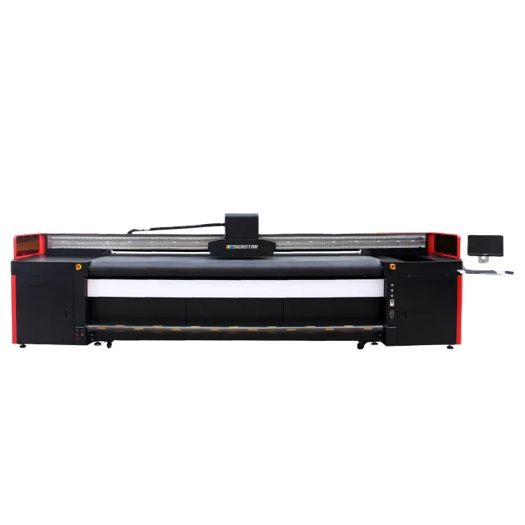 3.2m China UV printer uv-led hybrid Printer 6 EPS i3200 heads Large Format Vinyl Banner Poster Inkjet Plotter Printer