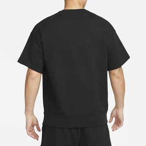 Nouveau design hommes 100% coton français éponge poids lourd t-shirt côte o-cou goutte épaule streetwear surdimensionné t-shirt pour hommes - Product Image 5