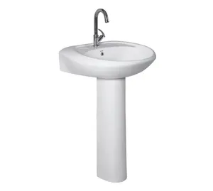 Excepcional Qualidade Hot Selling Premium Grade Sanitária Ware Cerâmica Lavatório Pedestal no preço de mercado razoável