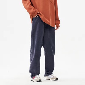 Pantalon de survêtement jambe 100% coton pantalon de survêtement survêtement Logo personnalisé pantalon de survêtement nouveau Style Baggy droit pour hommes polaire tissé laine régulière - Product Image 5