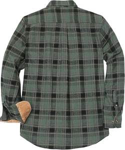 Chemises en flanelle de luxe en promotion, décontractées, unisexes, nouvelle mode, en polyester tricoté, taille personnalisée, grandes tailles, respirantes, unies - Product Image 2