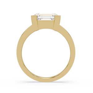 Anillo de Compromiso Solitario con Esmeralda y Diamante Cultivado en Laboratorio, Certificado IGI, Oro Sólido de 14K, Anillo de Boda, Fabricante Mayorista - Product Image 5