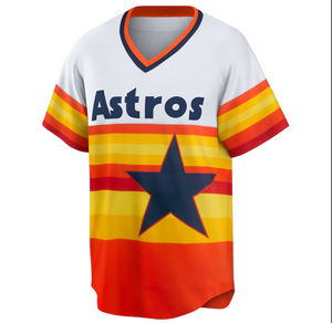 Maillot de baseball personnalisé sublimé Houston, fabricant de vêtements de sport OEM/ODM, tissu respirant à séchage rapide pour garçons - Product Image 2