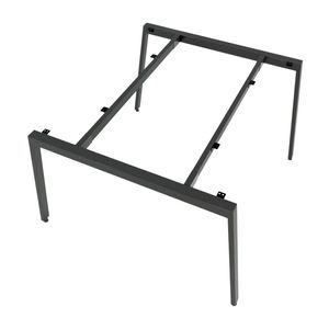 Sistema de Base de Mesa Minimalista de 2 Piezas Aton Concept 120x120cm, Ensamblaje Roble HCAT011 para Muebles de Oficina y Dormitorio, Madera Melamina - Product Image 4