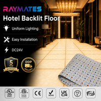 Feuille LED flexible personnalisable haute luminosité DC24V SMD 2835, découpable, ultra-fine comme du papier, pour rétroéclairage de sol