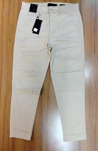 กางเกงเอวสูงปานกลางสำหรับผู้ชายกางเกงผ้าฝ้ายทอลายทแยงกางเกงซักสไตล์ลำลองสำหรับบังคลาเทศ - Product Image 2