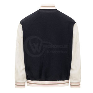 Meilleures vestes Letterman en coton/laine à col montant, style urbain, écologiques, séchage rapide, respirantes pour l'hiver, fabriquées au Pakistan - Product Image 2