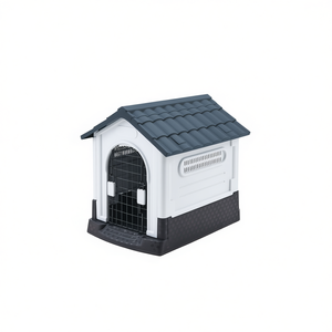 Caseta para Perros con Diseño de Huellas, para Interiores y Exteriores, con Puerta de Hierro, Fabricada por Dog Shelter, Venta al Por Mayor - Product Image 3