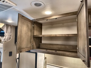 Compact Modern RV Motorhome Travel Trailer Road Adventure Vehicle Fully Furnished Stainless Steel <b>Kitchen</b> Bathroom Solar Travel - Product Image 3
