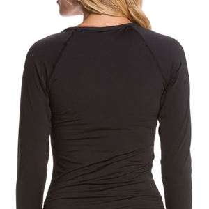 ชุดป้องกันผื่นสำหรับผู้หญิงวัสดุโพลีเอสเตอร์แบบ100% สำหรับผู้หญิงแบบสีทึบ - Product Image 5