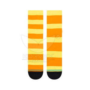 Durable <b>Men's</b> Crew Socks Cotton Blend Breathable Stretch Material Sweat Absorbing Casual Sports Anti-Slip Reinforced <b>Heel</b> Toe - Product Image 4