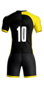 Uniforme de football personnalisé, design rétro, séchage rapide, 100% polyester, uniforme de football pour adultes unisexes - Product Image 5