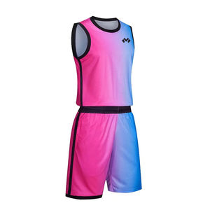 Uniforme de baloncesto personalizado de alta calidad Diseño único Transpirable Secado rápido 100% Poliéster Ropa deportiva Conjuntos al por mayor - Product Image 2